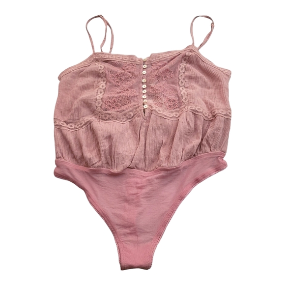 NEW Free People Still The One Thong Lace Bodysuit Mauve XS Free People Intimates - Picture 8 of 16